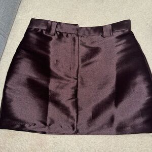 Topshop Silk Mini Skirt